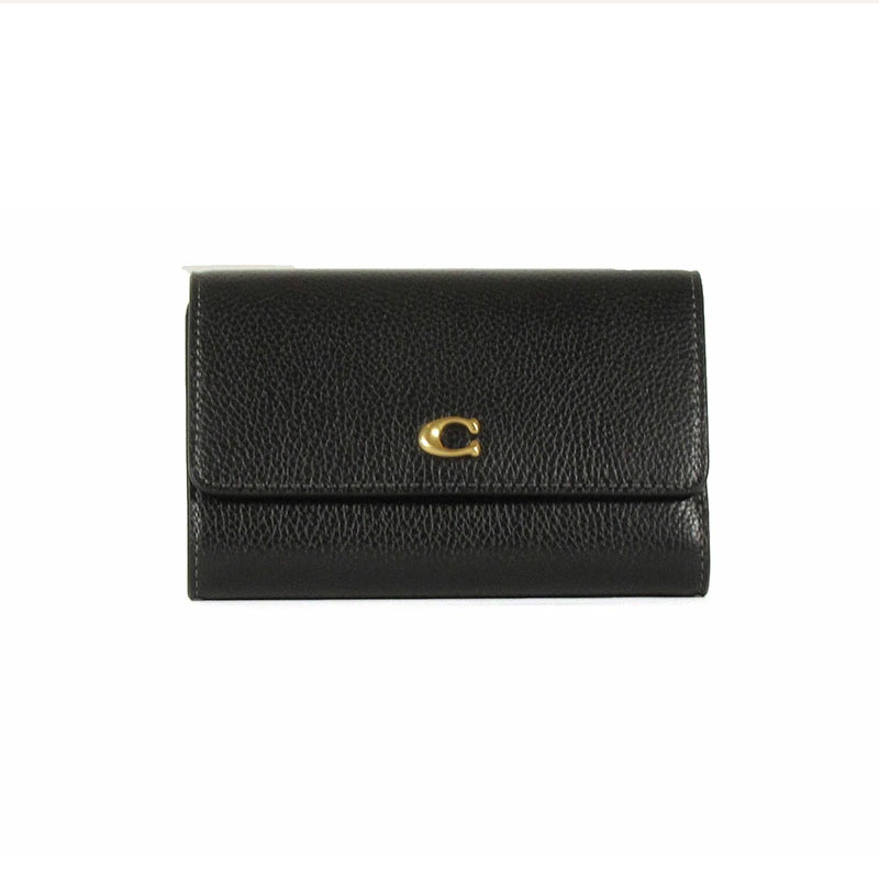 Leather Essential Medium Flap Wallet CP025 エッセンシャル ミディアム フラップ ウォレット ミニ財布 三つ折り 3つ折り ミニウォレット