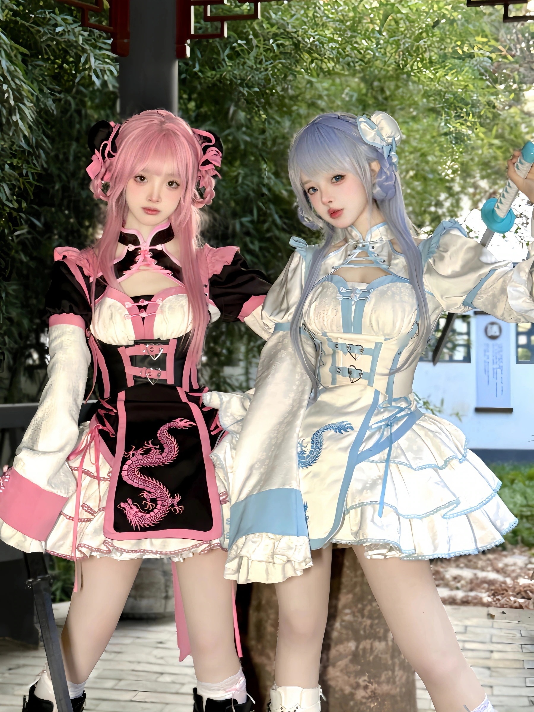 【送料無料】op中チャイナドレス改良ヤビ中少女ロリータドレス