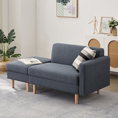 ともみ One Arm 2 Seater sofa+Ottoman ソファ 2人掛け 収納付き