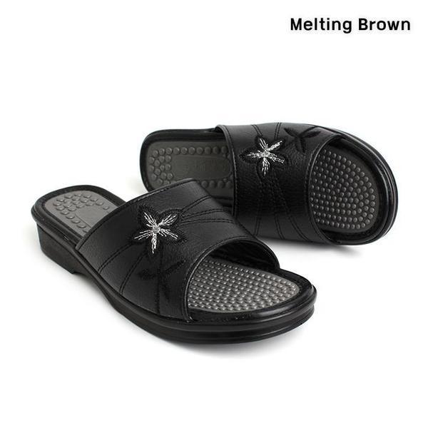 女性 デイリー 厚底スリッパ 2色