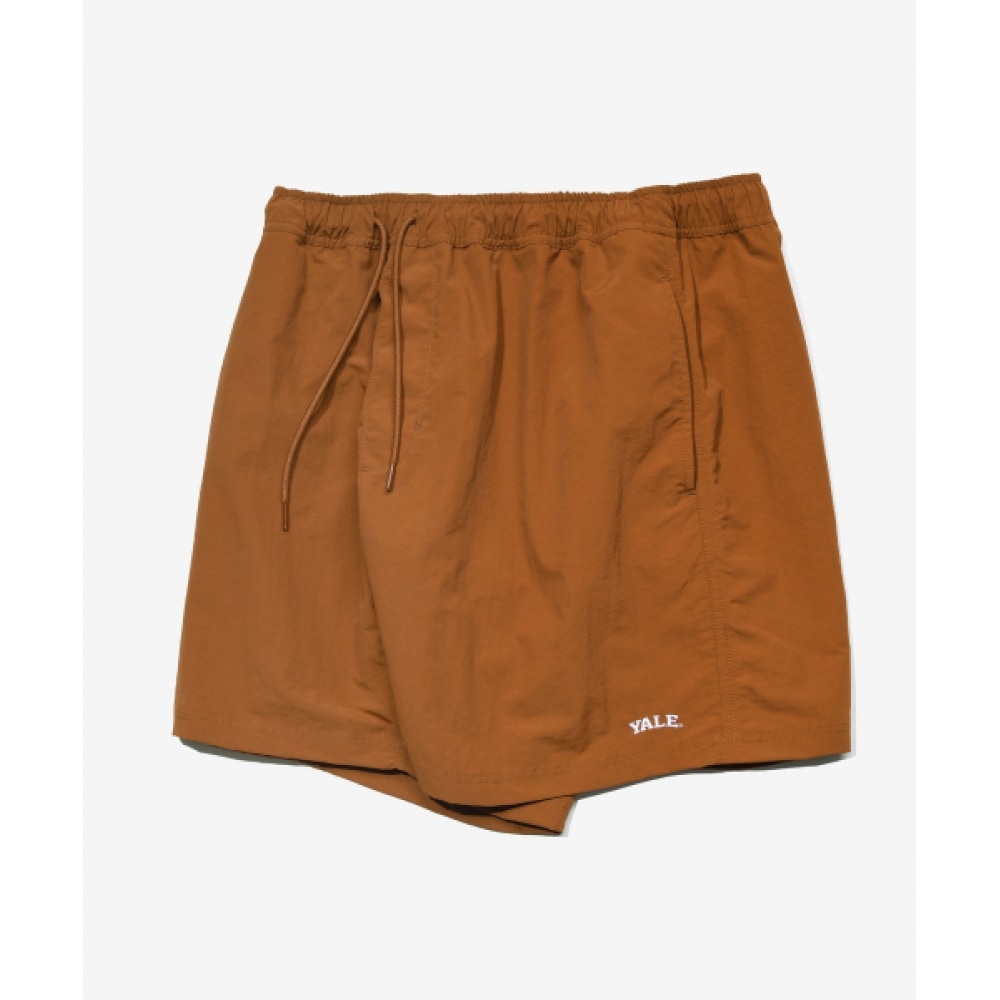 YALE ナイロンハーフビーチショーツタンブラウン