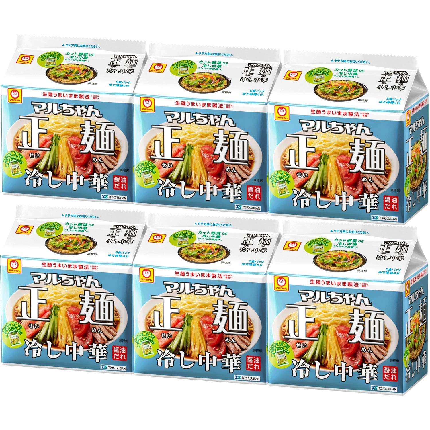 マルちゃん マルちゃん正麺 冷し中華 5食パック 118g×5袋×6個