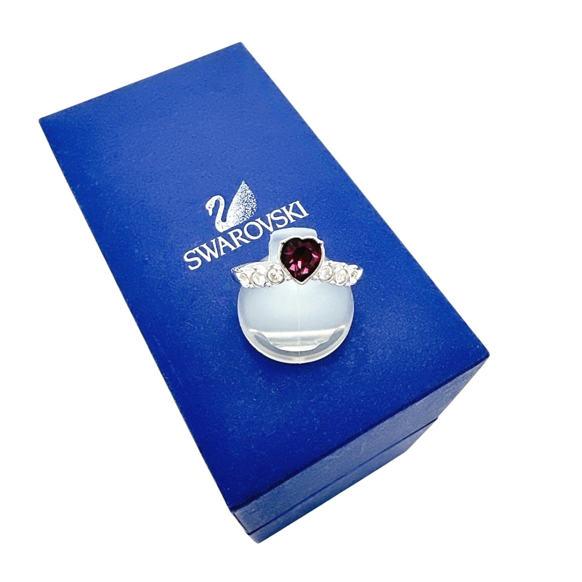 ハート 14号 指輪 パープル