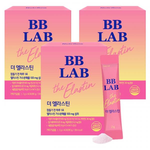 ニュートリワン ビビラップ ザ エラスチン ヒアルロン酸（30包x3箱） 뉴트리원 비비랩 더 엘라스틴 히알루론산(30포x3박스)