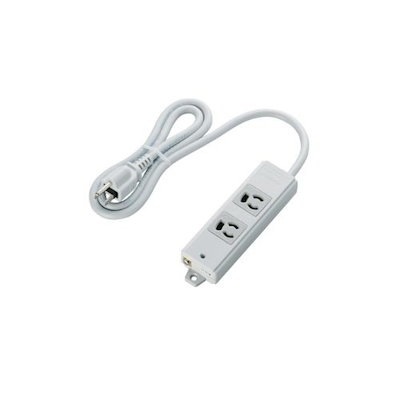 他サイト： RoHs準拠OAタップ 抜け止め 3P 2個口 3Pプラグ マグネット付き 1m グレー T-WRM3210LG/RSの商品画像