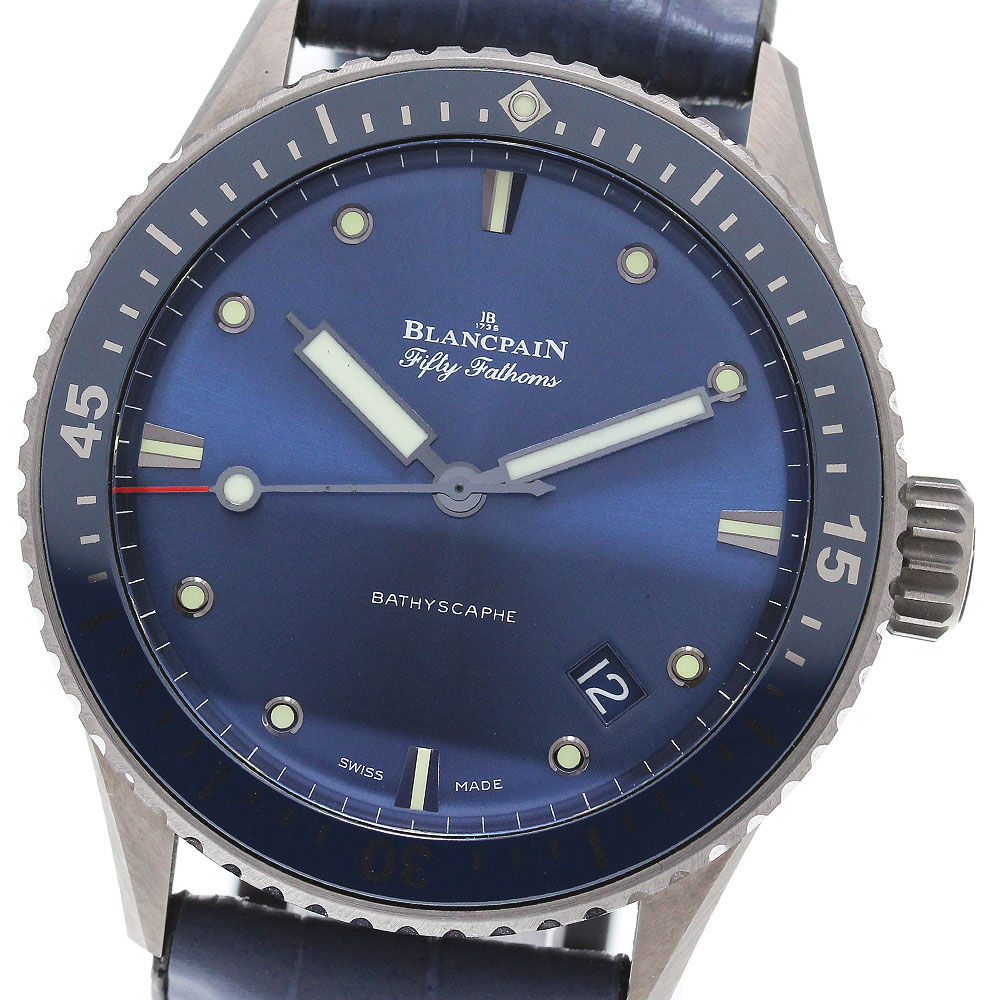 ブランパン Blancpain 5000-0240-O52A フィフティファゾムス バチスカーフ デイト 自動巻き メンズ 良品 _861312【中古】