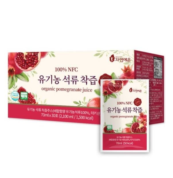 オーガニックザクロ搾汁ジュース 70ml 30p/韓国直送