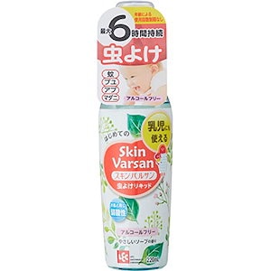 スキンバルサン 乳児にも使える 虫よけリキッド イカリジン配合 220ml (ソープの香り) /ブヨ アブ マダニ 等にも/アルコールフリー/うるおい成分配合/肌にぬりひろげやすいリキッドタイプ