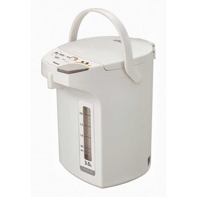ピーコック　電気ポット(電動給湯式)省エネタイプ 3.0L ［3.0L］ ライトグレー　WMS-30HL