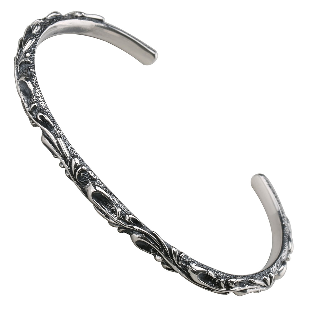 925 唐草模様 細身バングル 2カラー [bs119] 8,470円