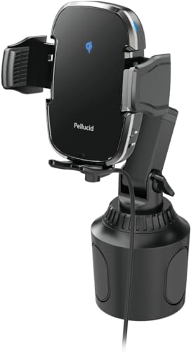 ペルシード(Pellucid) 車内用品 車載スマホホルダー 高速ワイヤレス充電 Qi正規認証品 自