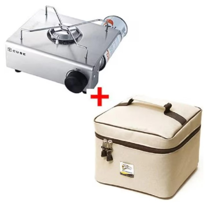 コベアキューブポータブルガスヒータステンレスミニガスストーブKGR-1503+専用カバン[並行輸入品]