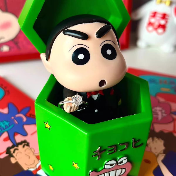 Qoo10] クレヨンしんちゃん プロポーズリングボッ