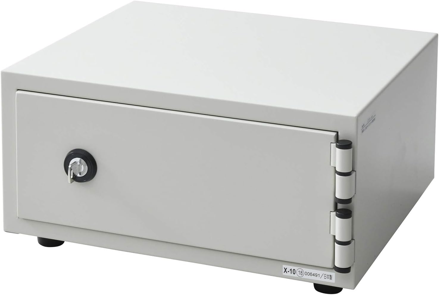 日本アイエスケイ 金庫 家庭用 日本製 耐火性能 A4ファイル収納 ワンキー式 アイボリー 幅40.3×奥行37×高さ21cm CPX-A4