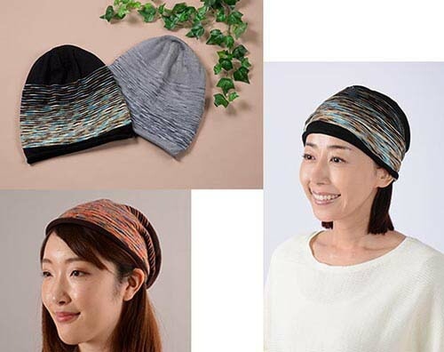 洗える彩りニットワッチ オールシーズンタイプ（黒）[ ニットワッチ 帽子 ニット帽子 レディース 春