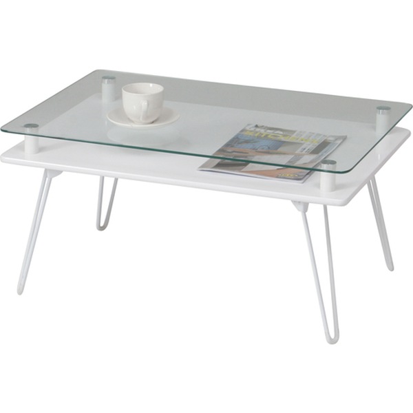 ディスプレイテーブル クラリス WH fj-84483 ホワイト