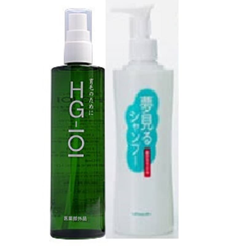 HG-101 　植物性育毛剤　150ml　と　夢みるシャンプー　３００ｍｌ　フローラ