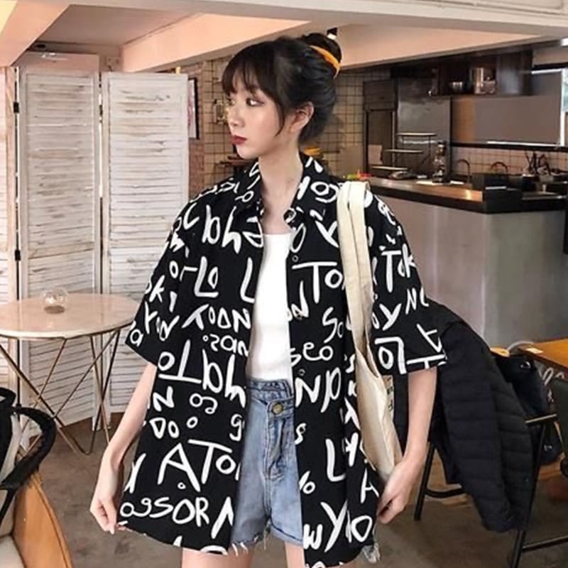 レトロシャツ レディース 半袖 薄手 ゆったり 学生デザイン インスタライクトップス354