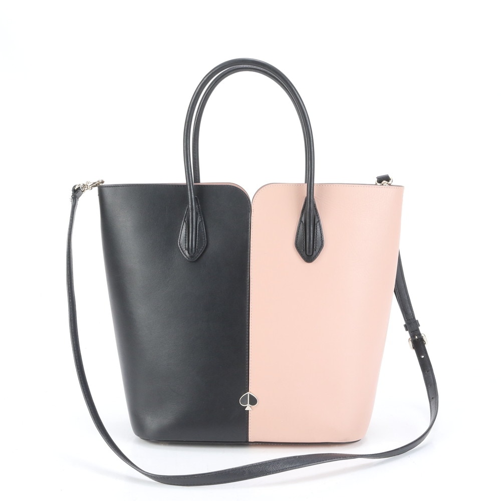 美品 二コラ バイカラー レザー 2WAY ショルダーバッグ 斜め掛け ハンド トート A4 レディース RUE CQ20-3 中古