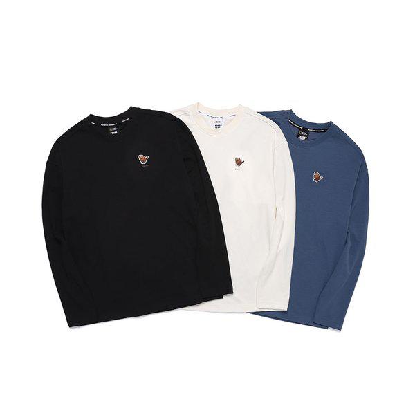N251UTS951 動物ワッペン セミオーバーフィット Tシャツ 3枚 1