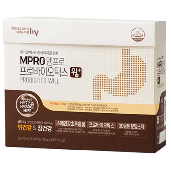 韓国ヤクルト エムプロバイオティクス ウィル乳酸菌 サプリメント 60包 (120g)