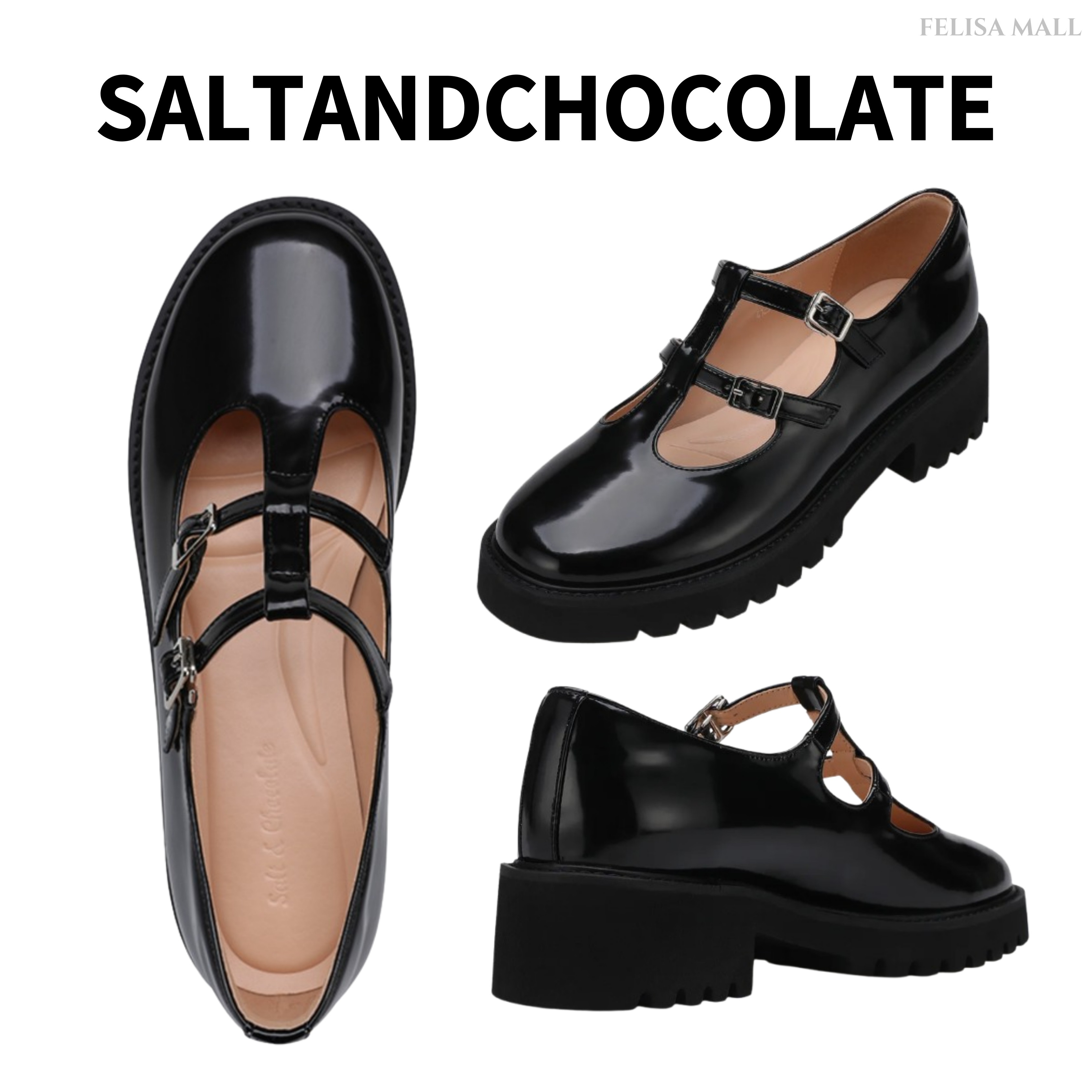 [SALT&CHOCOLATE] ストラップ ローファー Strap Loafer Shoes 韓国人気 韓国アイドル着用