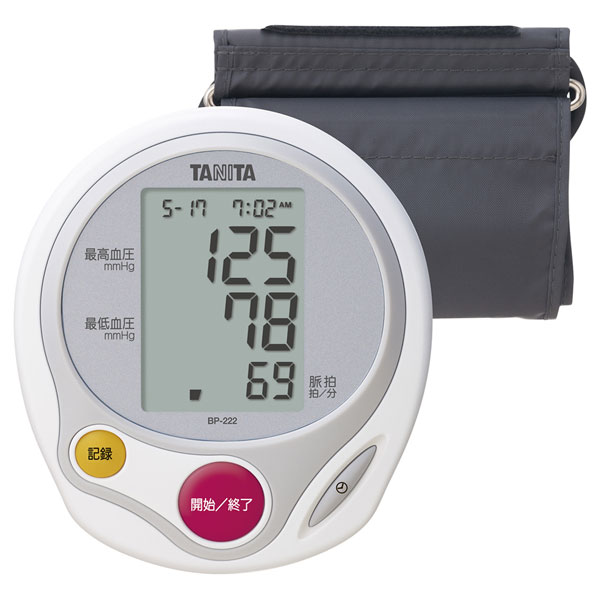 タニタ BP-222-WH 上腕血圧計（ホワイト） BP222WH