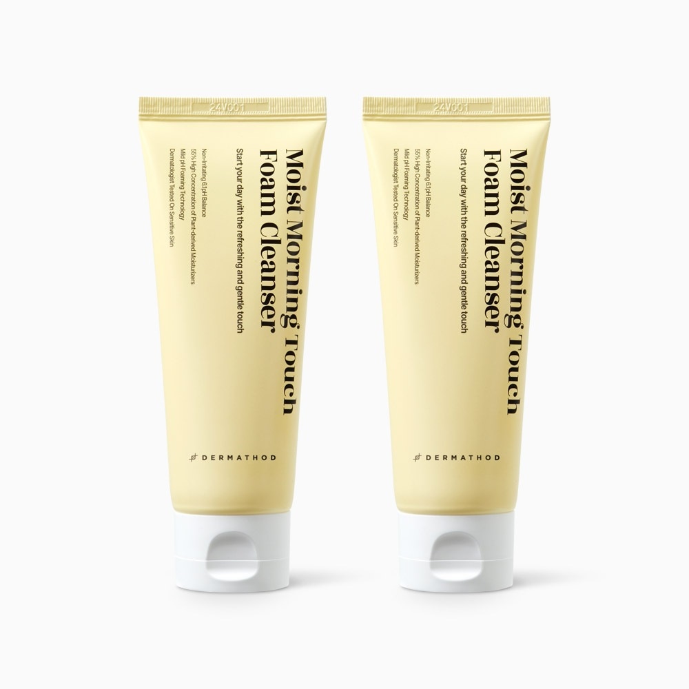 ダーマソードビーガン弱酸性低刺激朝洗顔料フォームクレンザーモーニングタッチクレンジングフォーム2個120g