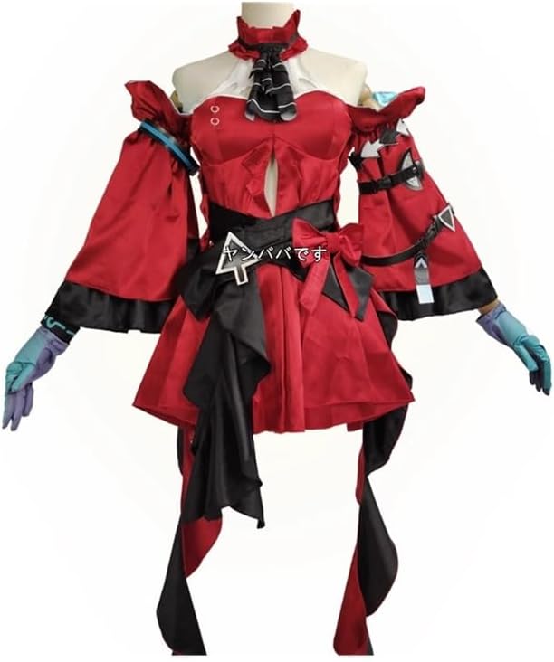 アークナイツ濁心スカジ レッドカウンテス コスプレ衣装+帽(ウィッグ 靴別売り)