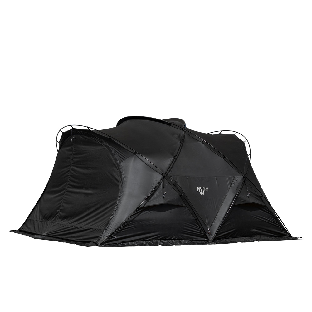 ミニマルワークス シェルターGE ブラック/2~3人用 自立テントフルーフ付