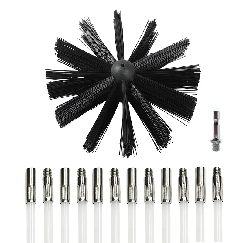 回転式ブラシ,100/150/200mm,長距離ハンドル付きフレキシブルブラシ