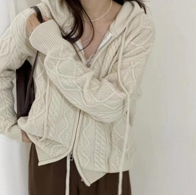 秋冬 韓国のファッション 新しい 簡単な 通勤 り カジュアル 気質 ゆったりした外着 優しくてだるい風セーター カーディガン 2025Z48