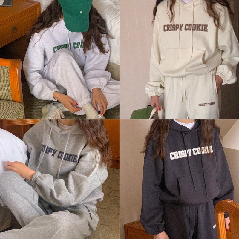 起毛クッキーフードジョガーSET