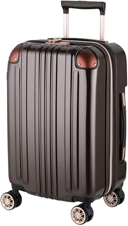 1泊2日 / SSサイズ / 32～39L / モカ) 機内持ち込み 軽量 旅行用 (拡張機能/TSAロック/ダブルキャスター) キャリーケース バッグ [5122-48-MC]