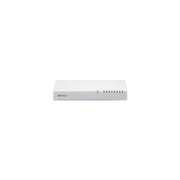 LSW4-TX-8NP/WH [10/100Mbps対応 スイッチングHub プラスチック筐体/電源内蔵モデル 8ポート ホワイト]