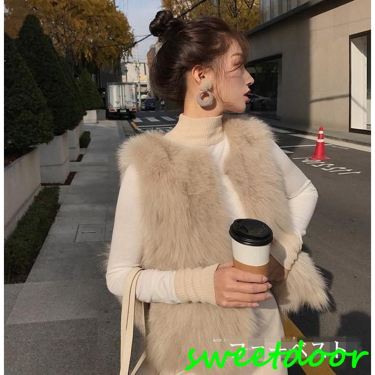 ファーベスト ファーコート レディース ジレ ノースリーブ フェイクファー エコファー ショート丈 ノーカラー 袖なし アウター 羽織り 秋冬