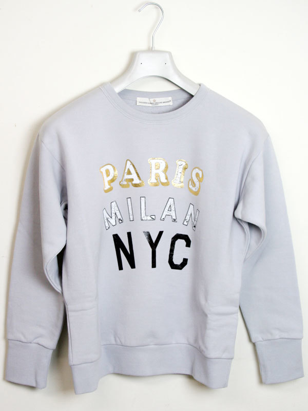 GOLDEN GOOSE レディース クルーネック トレーナー LIGHT GREY (ライトグレー) G29WP810 A1