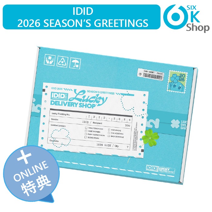 ONLINE特典+ IDID 2026 STARSHIP ARTIST SEASON’S GREETINGS [IDID LUCKY DELIVERY SHOP] 公式グッズ シーグリ カレンダー