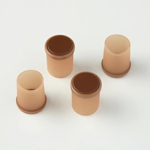 イステーブル脚用 脚ピタキャップ 丸角兼用Sサイズ 4個組10個