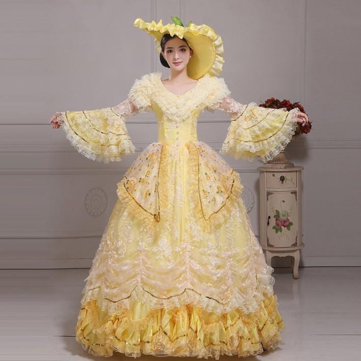 【一部分3日内出荷】プリンセスドレス ゴージャスドレス ヨーロッパ風結婚式服装 現代劇演出服 ステージ映えする キラキラカラードレス 演奏会 パーティードレス da715f0f0x0