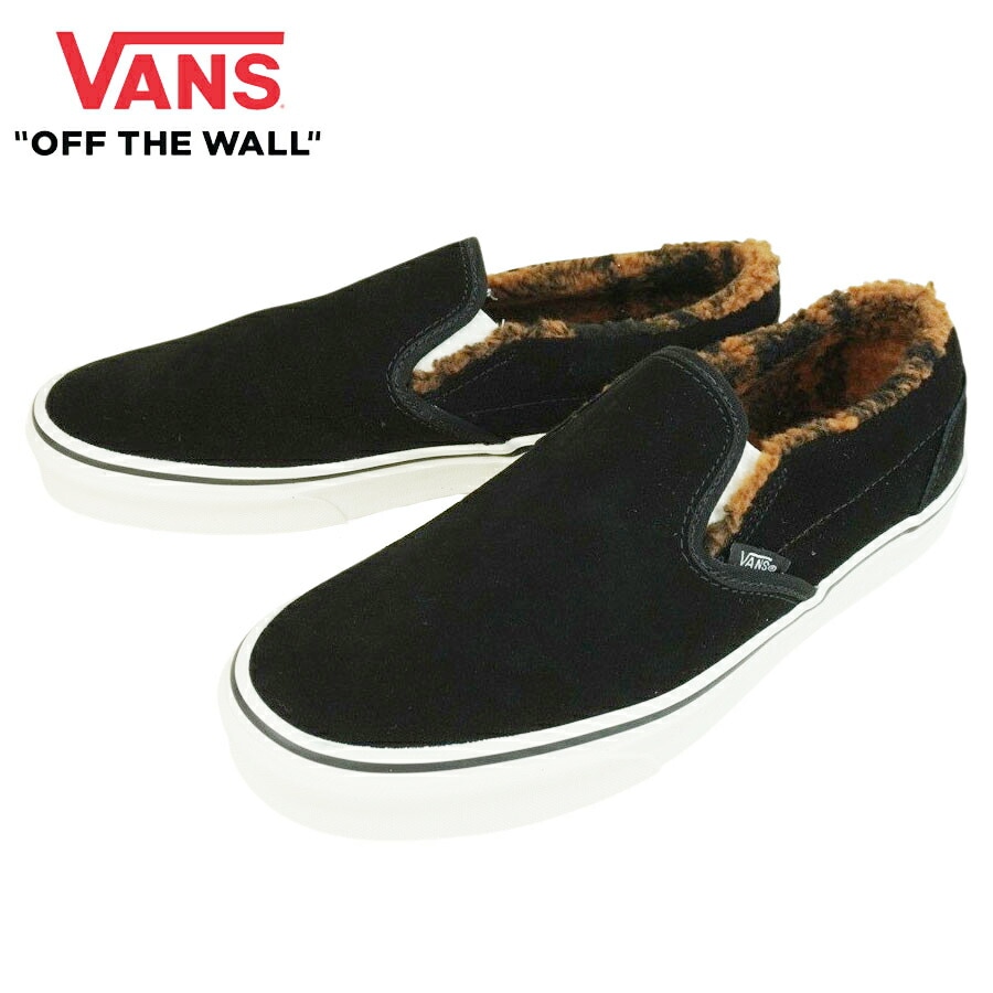 バンズ VANS ヴァンズCLASSIC SLIP-ONクラシック スリッポン(SHERPA)BLACK/MARSHMALLOW(シェルパ)ブラック/マシュマロ