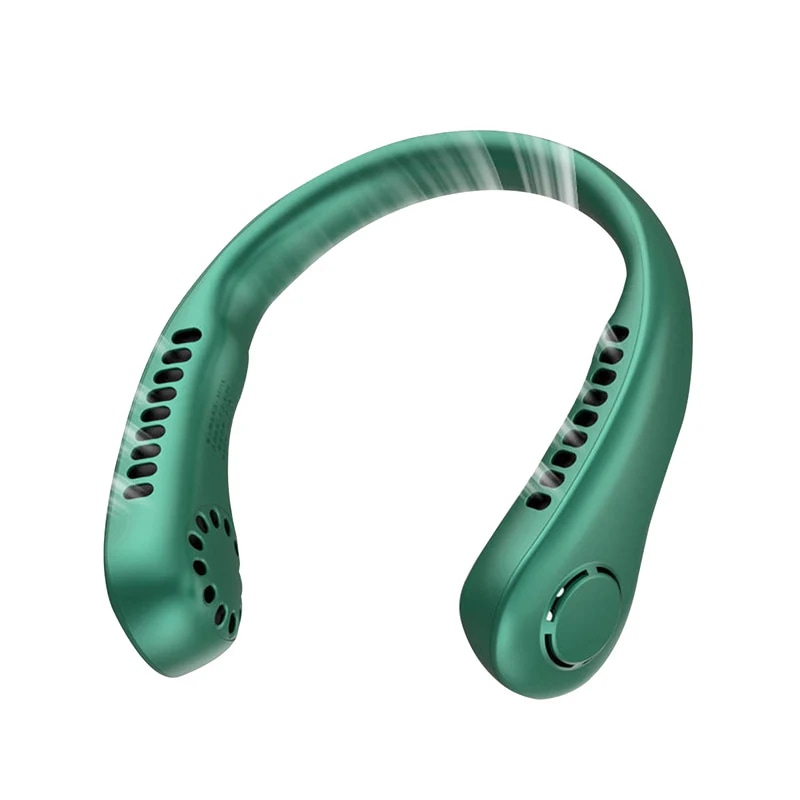 【超お得1つ買うと10個もらえる】首掛け扇風機 羽なし 暑さ対策 プレゼント 静音 USB充電式 軽量 3000mAh 両手解放