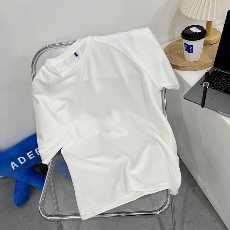 Tシャツ メンズ レディース 男女兼用 短袖 コットン 綿 スパンデックス 伸縮性 吸湿速乾 防晒 夏 夏季 春夏 丸首 セットインスリーブ ルーズフィット ミッドレングス プリント 刺繍 グラフィッ