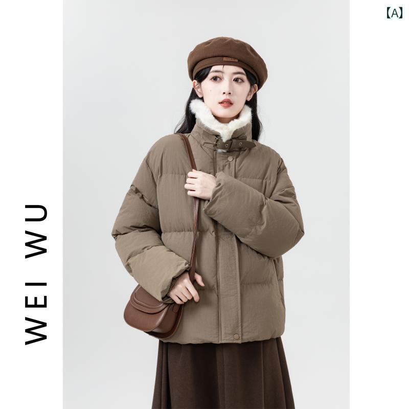 レディース 秋冬 ダウンジャケット アウター カレッジ カレッジ モテ服 韓国 大人 かわいい アップ 快適 暖かい 防寒 ウインタースポーツ 通学 通勤 デート イベント レジャー 女子会 旅行