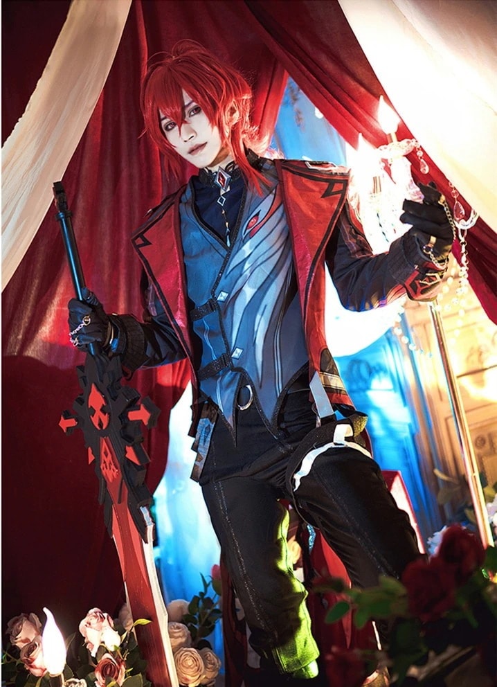 原神 げんしん Genshin Diluc Ragnvindr ディルックラグヴィンド コスプレ衣装 コスチューム期間限定30％