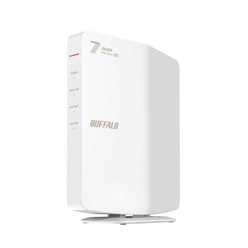 BUFFALO　Wi-Fiルーター AirStation デュアルバンド 2882＋688Mbps ホワイト ［Wi-Fi 7(be) / IPv6対応］　WSR3600BE4P/CWH