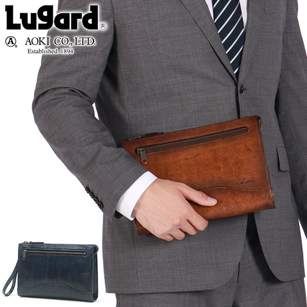 クラッチバッグ 結婚式 ブランド A5 本革 セカンドバッグ バッグ 冠婚葬祭 小さめ 手持ちバッグ レザー かっこいい シンプル カジュアル Lugard G3 5213