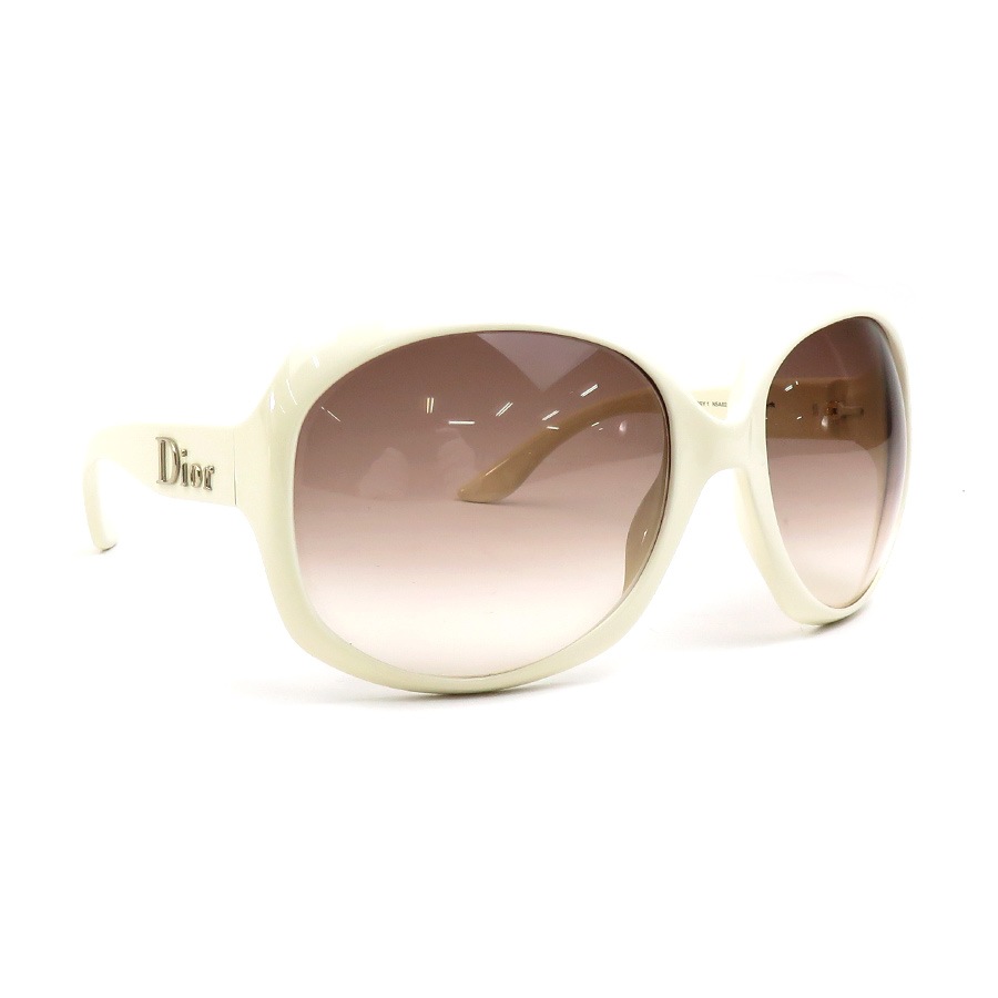 クリスチャンディオール Christian Dior サングラス プラスチック ライトベージュ レディース h30654a