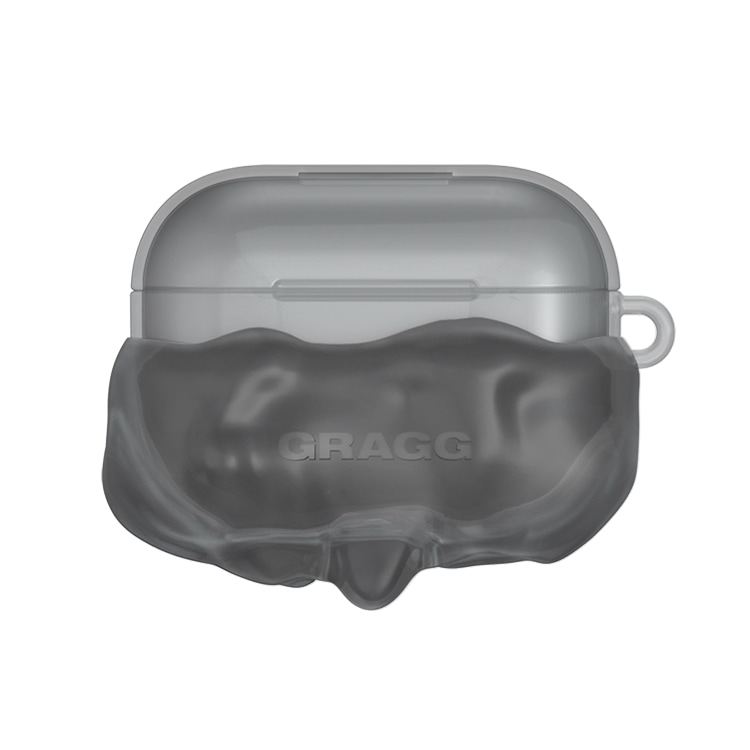 【GRAGG】 DOUBLE LAYERS CASE - CLEAR BLACK イヤホンケース 正規品