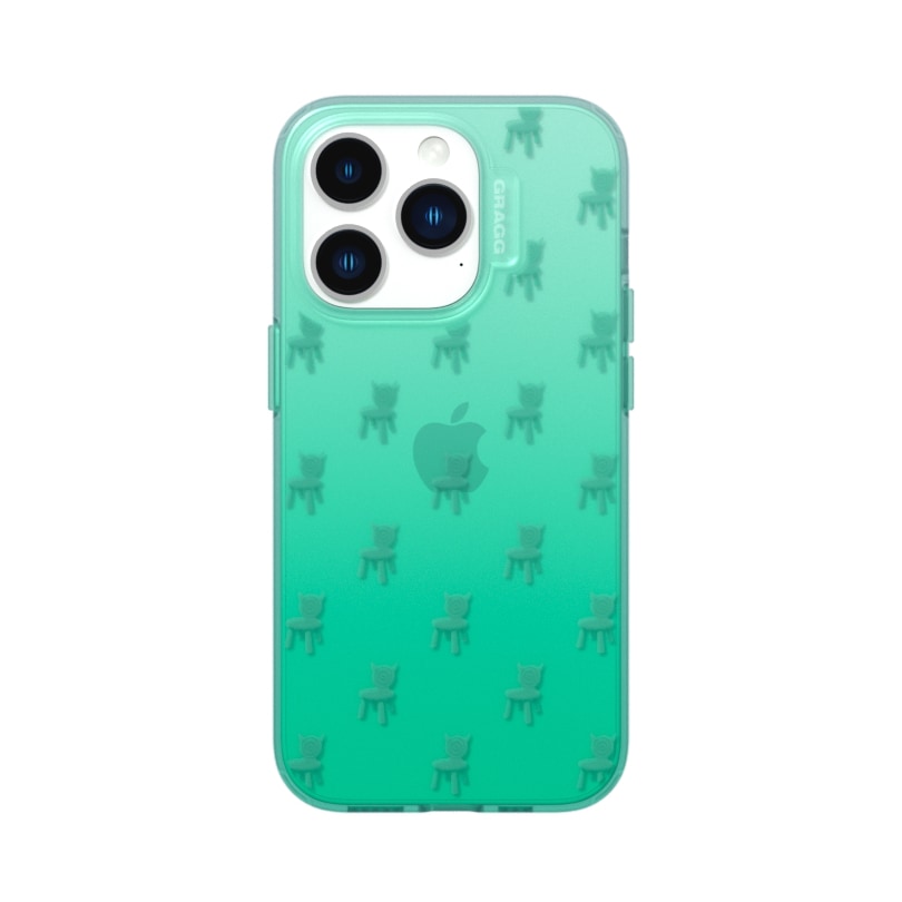 【GRAGG】 DOUBLE SQUARE CASE-CLEAR GREEN 正規品
